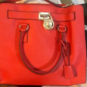 MIchael Kors Brand New Tangerine Hamilton Bag